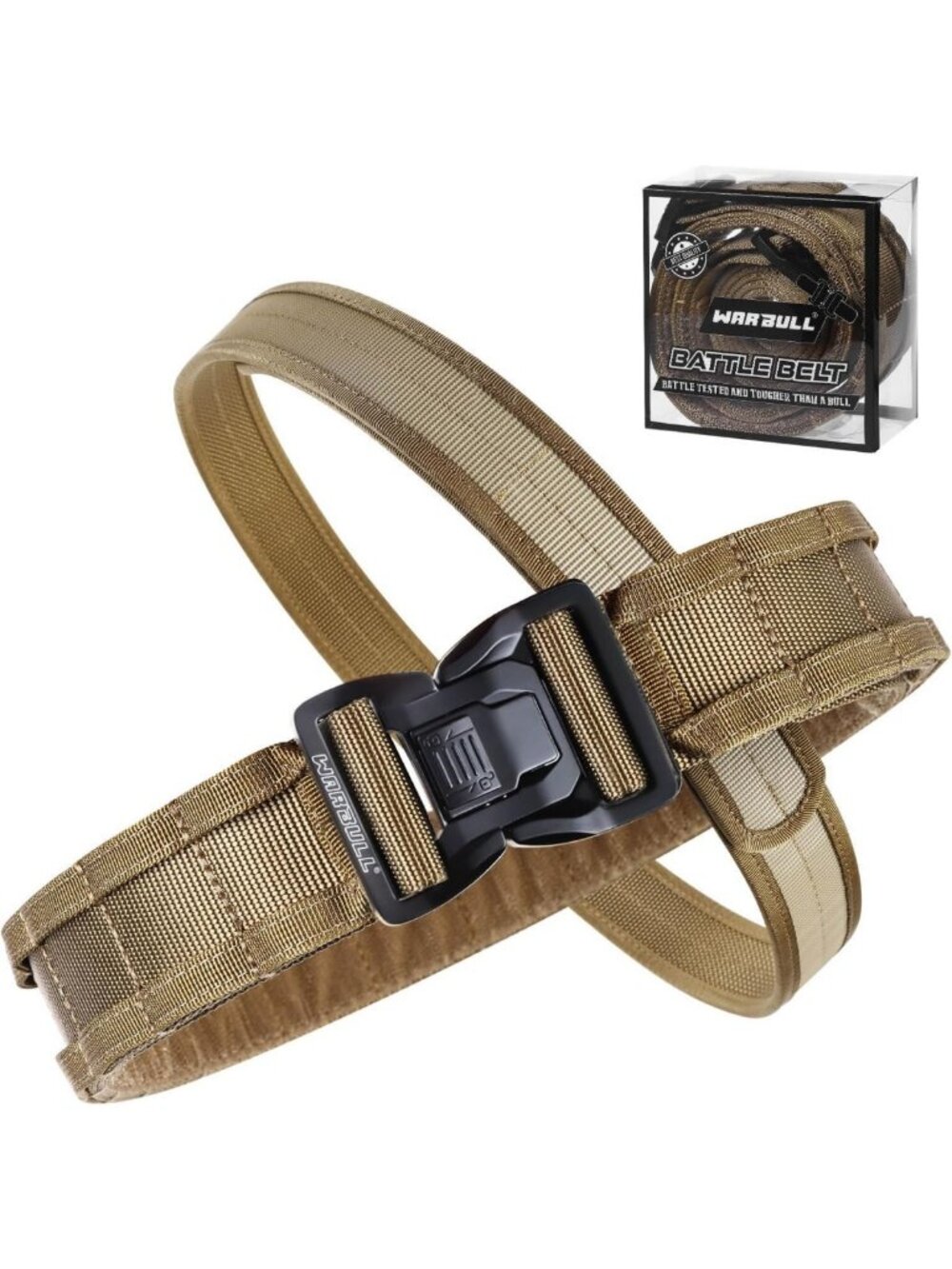 Tactical Molle Battle Belt - 2" Quick Release Gun Belt with Secure Locking & EDC
